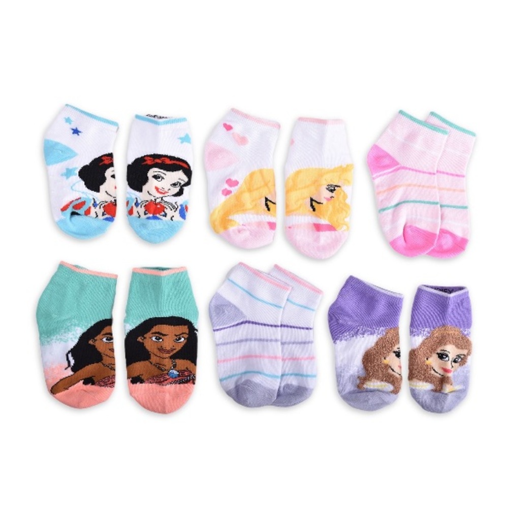 🔥5/$25🔥Disney Princess Socks w/ Safety Grip Dots - Toddler